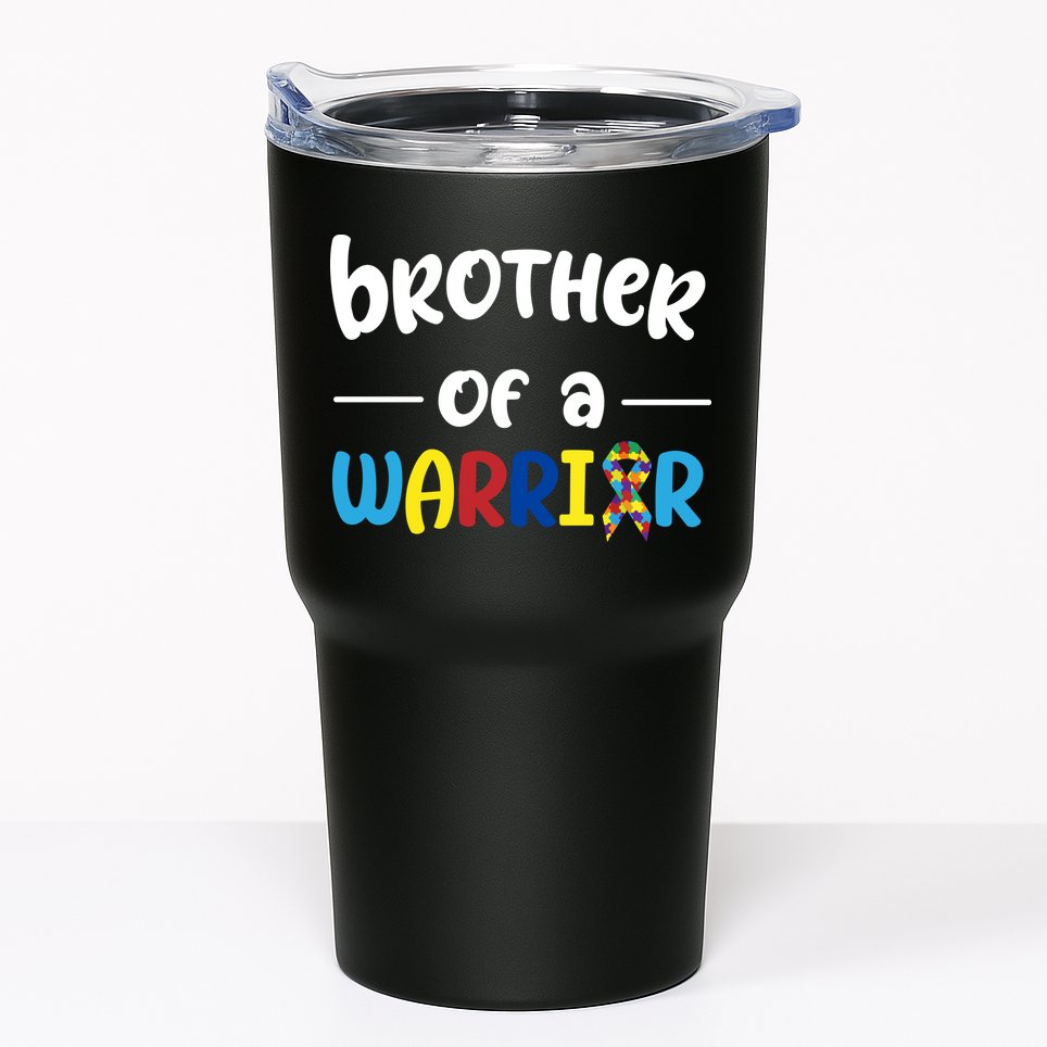 Brother Of A Warrior Autism Awareness Tumbler
