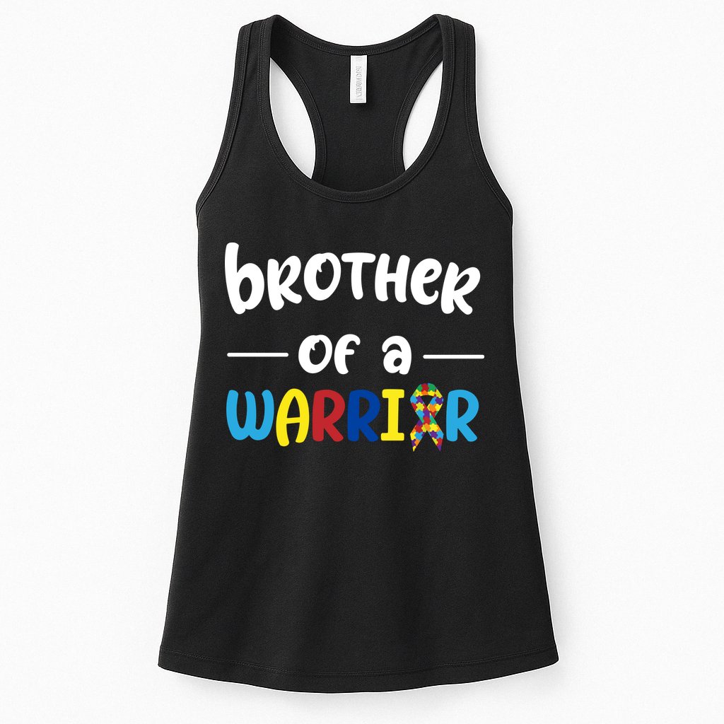 Brother Of A Warrior Autism Awareness Womens Tank Top