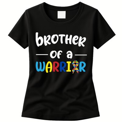 Brother Of A Warrior Autism Awareness Womens T-Shirt