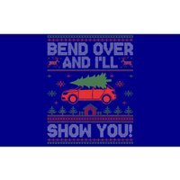 Bend Over And I'll Show You Ugly Christmas Couple Matching  Bumper Sticker