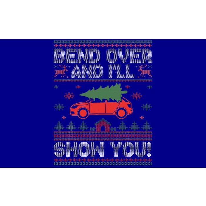 Bend Over And I'll Show You Ugly Christmas Couple Matching  Bumper Sticker