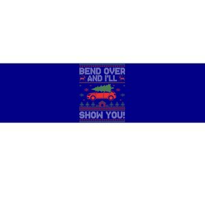 Bend Over And I'll Show You Ugly Christmas Couple Matching  Bumper Sticker