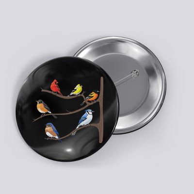 Birds On A Branch Birding Bird Watching Birder Bird Watcher Button