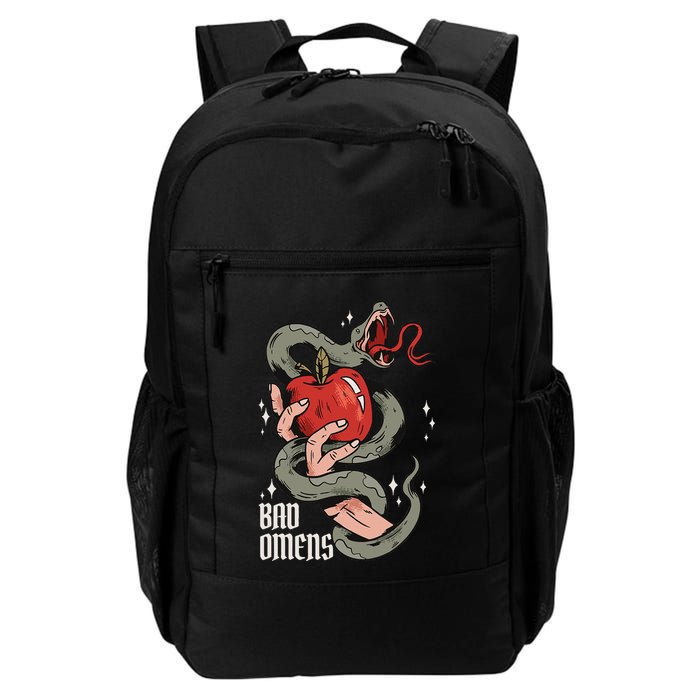 Bad Os Apple And Snake Bad Os Daily Commute Backpack