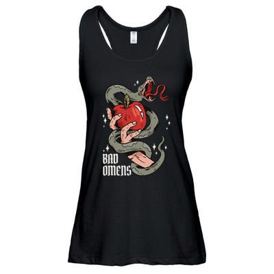 Bad Os Apple And Snake Bad Os Ladies Essential Flowy Tank