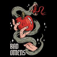 Bad Os Apple And Snake Bad Os Flat Bill Trucker Hat