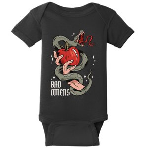 Bad Os Apple And Snake Bad Os Baby Bodysuit