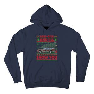 Bend Over And ILl Show You Ugly Christmas Couple Matching Tall Hoodie