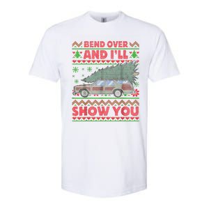 Bend Over And ILl Show You Ugly Christmas Couple Matching Softstyle CVC T-Shirt