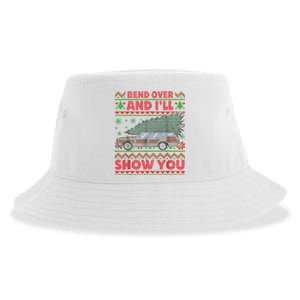 Bend Over And ILl Show You Ugly Christmas Couple Matching Sustainable Bucket Hat