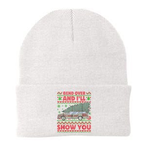 Bend Over And ILl Show You Ugly Christmas Couple Matching Knit Cap Winter Beanie