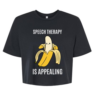 Brain of a Speech Pathologist Speech Language Therapy Bella+Canvas Jersey Crop Tee