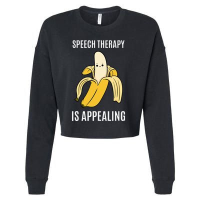 Brain of a Speech Pathologist Speech Language Therapy Cropped Pullover Crew