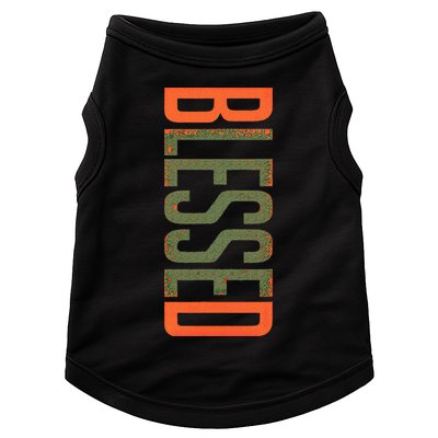 Blessed Olive Army Solar Orange Color Match Doggie Tank