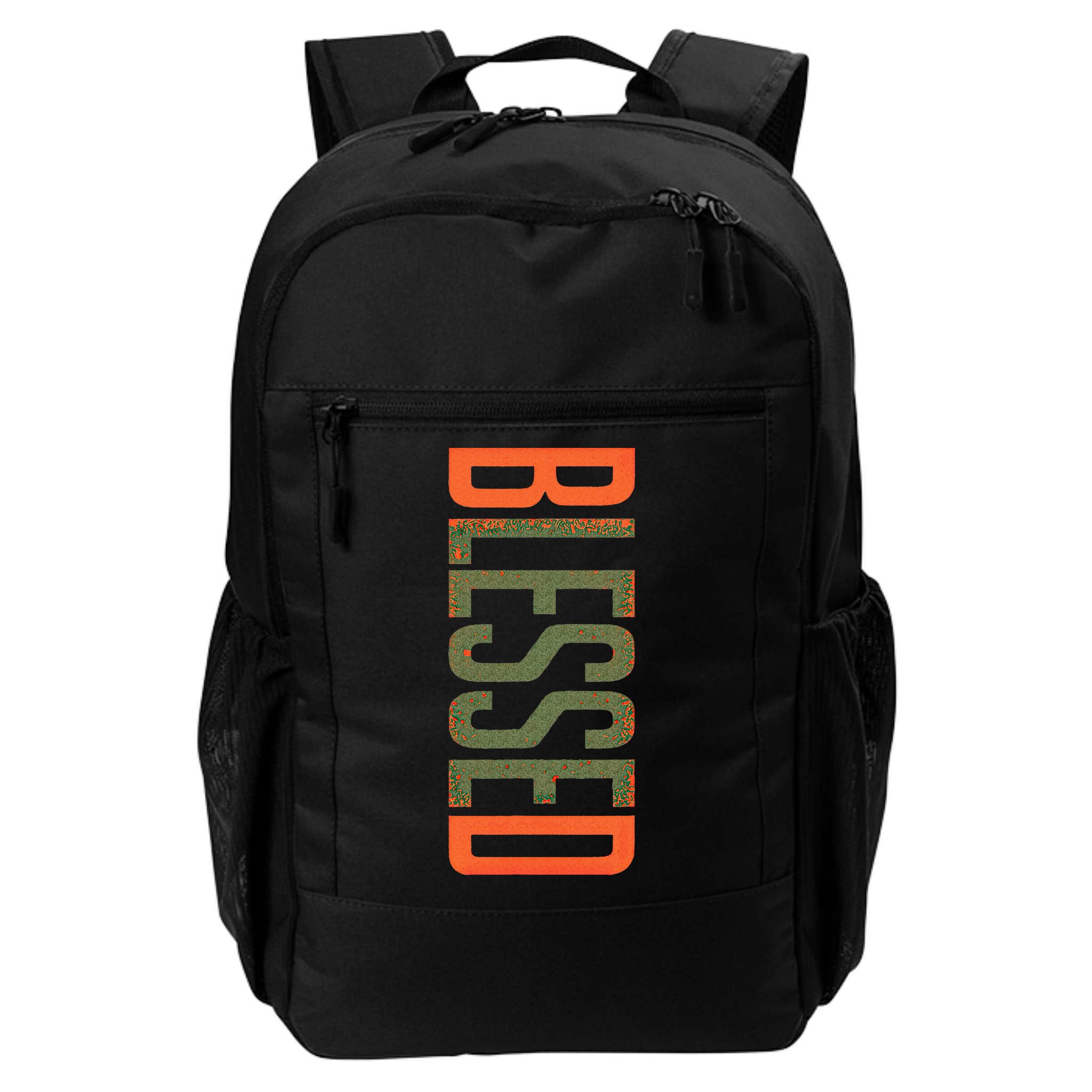Blessed Olive Army Solar Orange Color Match Backpack