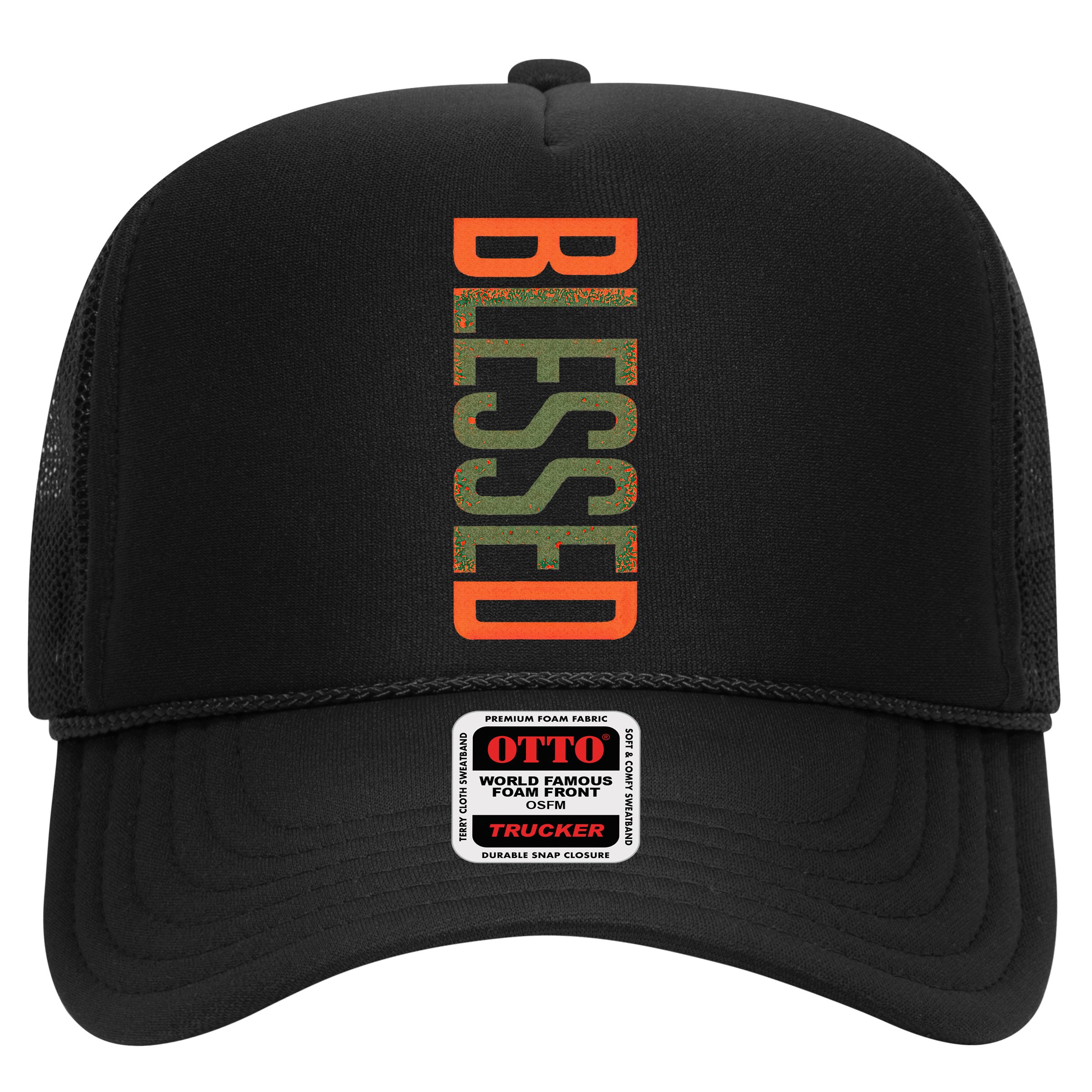 Blessed Olive Army Solar Orange Color Match Hat