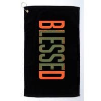 Blessed Olive Army Solar Orange Color Match Golf Towel