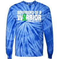 Boyfriend Of A Warrior Cerebral Palsy Awareness Gift Tie-Dye Long Sleeve Shirt