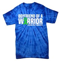 Boyfriend Of A Warrior Cerebral Palsy Awareness Gift Tie-Dye T-Shirt