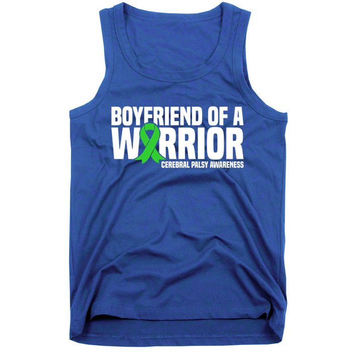 Boyfriend Of A Warrior Cerebral Palsy Awareness Gift Tank Top