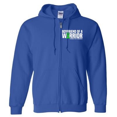 Boyfriend Of A Warrior Cerebral Palsy Awareness Gift Full Zip Hoodie