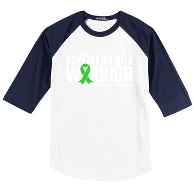 Boyfriend Of A Warrior Cerebral Palsy Awareness Gift Baseball Sleeve Shirt