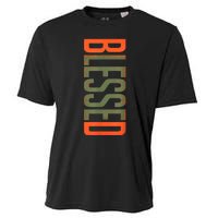 Blessed Olive Army Solar Orange Color Match Cooling Performance Crew T-Shirt