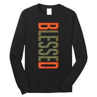 Blessed Olive Army Solar Orange Color Match Long Sleeve Shirt