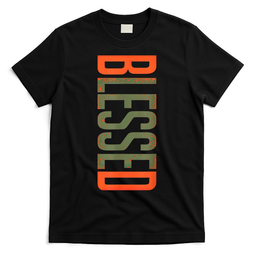 Blessed Olive Army Solar Orange Color Match T-Shirt