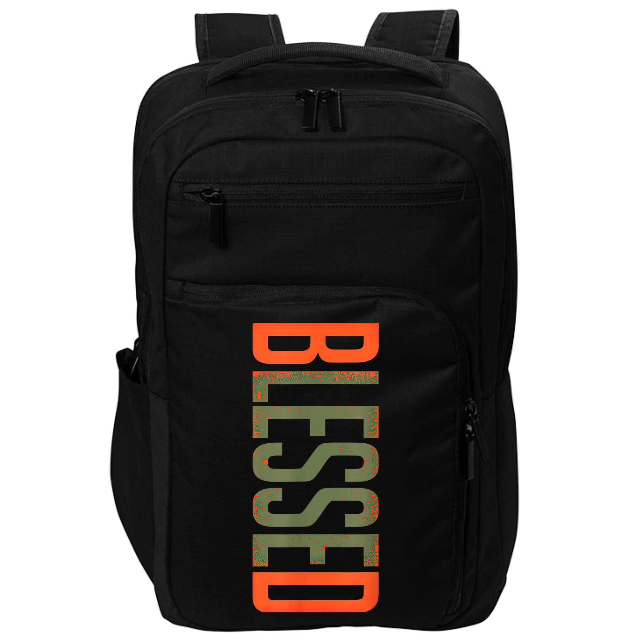 Blessed Olive Army Solar Orange Color Match Impact Tech Backpack
