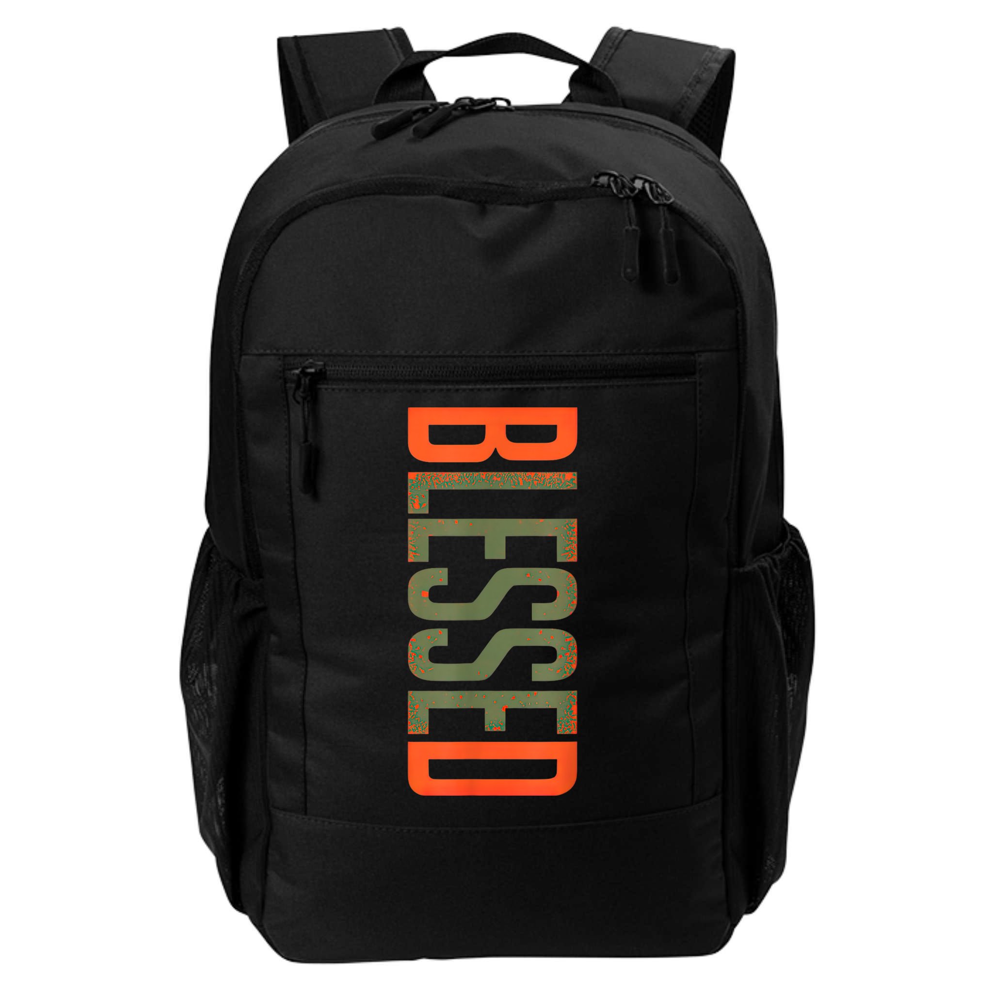 Blessed Olive Army Solar Orange Color Match Backpack