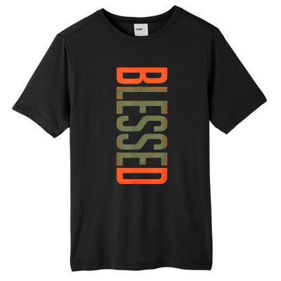 Blessed Olive Army Solar Orange Color Match Tall Fusion ChromaSoft Performance T-Shirt