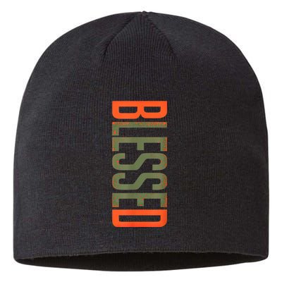 Blessed Olive Army Solar Orange Color Match Sustainable Beanie