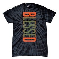 Blessed Olive Army Solar Orange Color Match Tie-Dye T-Shirt