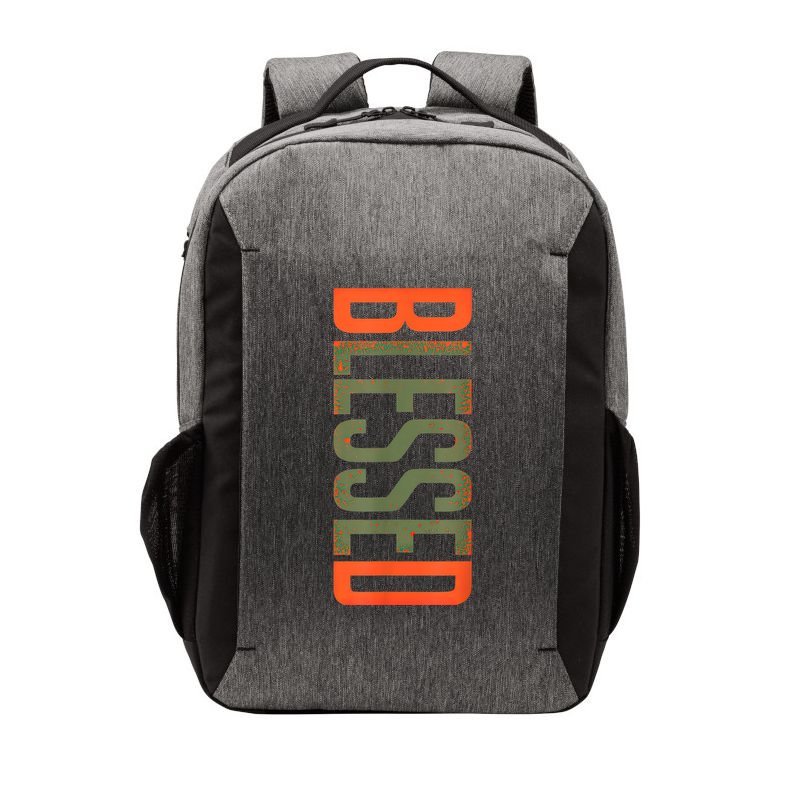 Blessed Olive Army Solar Orange Color Match Vector Backpack
