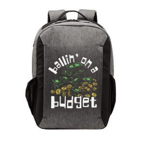 Ballin On A Budget Funny Moneysaving Design Vector Backpack