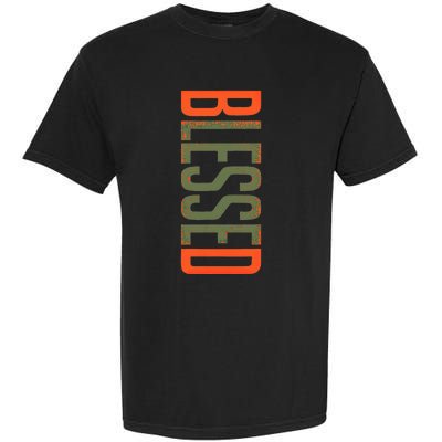 Blessed Olive Army Solar Orange Color Match Garment-Dyed Heavyweight T-Shirt