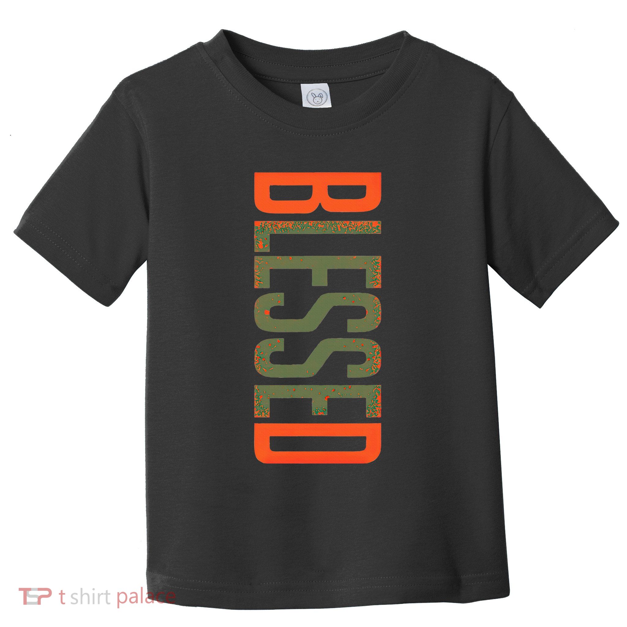Blessed Olive Army Solar Orange Color Match Toddler T-Shirt