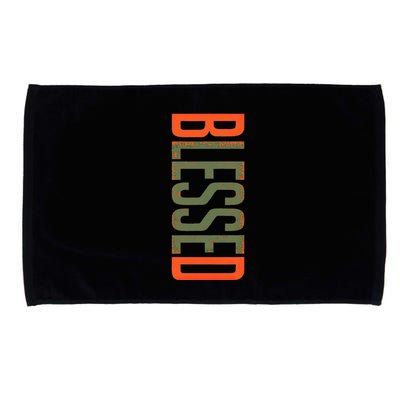 Blessed Olive Army Solar Orange Color Match Microfiber Hand Towel