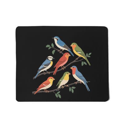 Birds On A Branch Bird Watching Mousepad