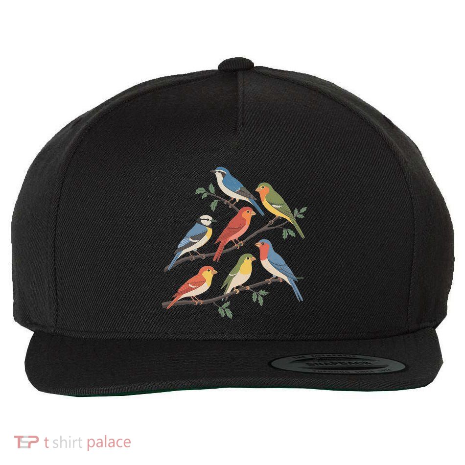 Birds On A Branch Bird Watching Wool Snapback Cap