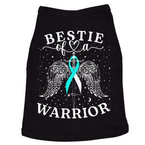 Bestie Of A Warrior Cervical Cancer Awareness Support Squad Doggie Tank