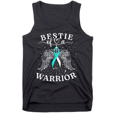 Bestie Of A Warrior Cervical Cancer Awareness Support Squad Tank Top