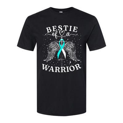 Bestie Of A Warrior Cervical Cancer Awareness Support Squad Softstyle CVC T-Shirt