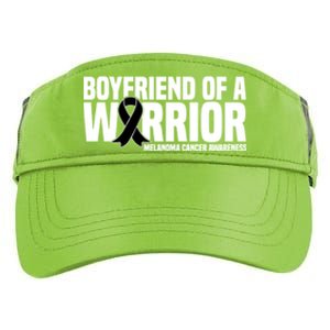 Boyfriend Of A Warrior Melanoma Cancer Awareness Funny Gift Adult Drive Performance Visor