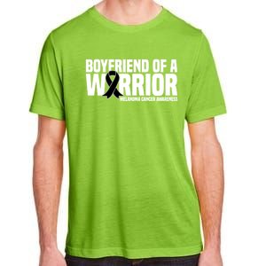 Boyfriend Of A Warrior Melanoma Cancer Awareness Funny Gift Adult ChromaSoft Performance T-Shirt