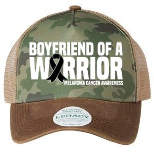 Boyfriend Of A Warrior Melanoma Cancer Awareness Funny Gift Legacy Tie Dye Trucker Hat