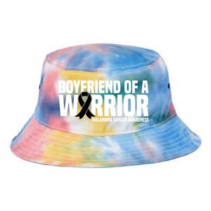 Boyfriend Of A Warrior Melanoma Cancer Awareness Funny Gift Tie Dye Newport Bucket Hat