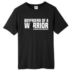 Boyfriend Of A Warrior Melanoma Cancer Awareness Funny Gift Tall Fusion ChromaSoft Performance T-Shirt