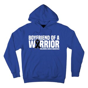 Boyfriend Of A Warrior Melanoma Cancer Awareness Funny Gift Hoodie